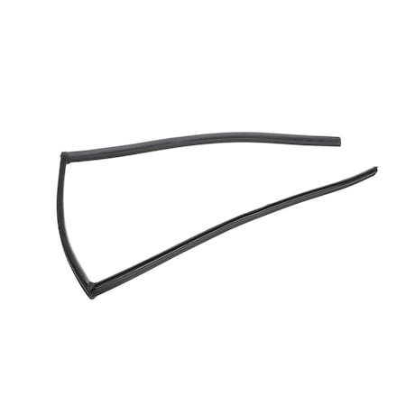 Food Warming Equipment Door Gasket, Silicone, Push-in Style, Black, 14.75in x 21.00in GSKT-D-14-75X21-000