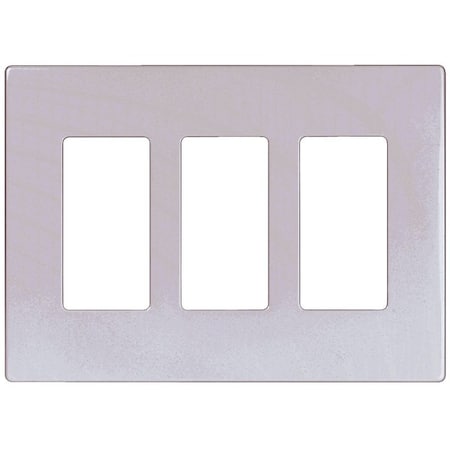 Eaton Wiring Devices PJS Wallplate, 4.87 in L, 6-3/4 in W, 3 -Gang, Polycarbonate, White, High-Gloss PJS263W