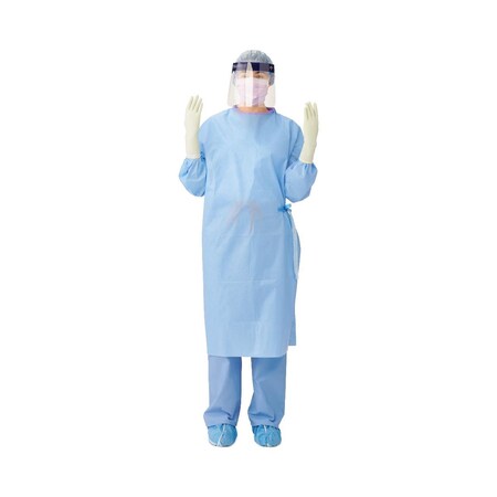 Medline Sterile Nonreinforced Sirus Surgical Gowns with Set-In Sleeves and Towel, Size XL, 20PK DYNJP2002S