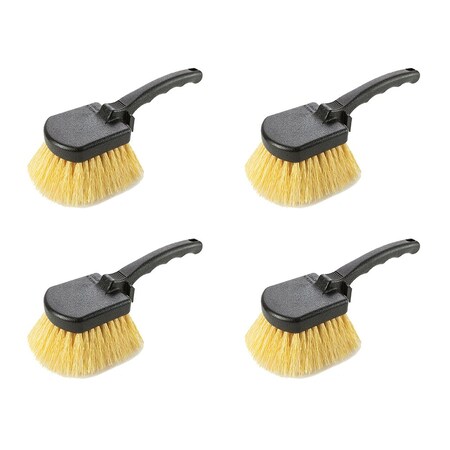 Harper 8 in. Handle Scrubbing Gong Brush, Stiff Bristle, 4-Pack 10000-07772