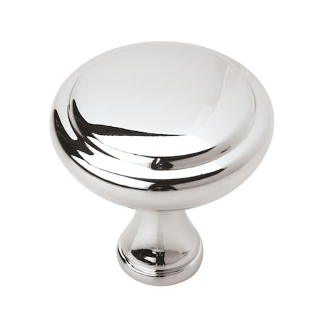Amerock Arden 1-1/4 inch (32mm) Diameter Polished Chrome Cabinet Knob, 25PK 25VMP3734026