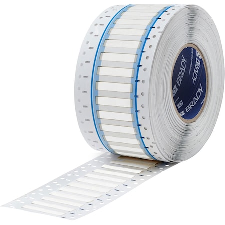 Brady BSP45 Series PermaSleeve Heat Shrink Polyolefin Wire Marking Sleeves, 0.25 in. Dia x 2 in. W, White SA-3PS-250-2-WT