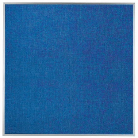 Aarco Designer ''Wedgewood'' Fabric Bulletin Board w/ a Clear Satin Anodized Aluminum Frame, 48''Hx48''W DF4848014