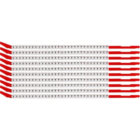 Brady ClipSleeve Wire Markers Size 10 Nylon 16 AWG - 14 AWG, Y Pack of 300 Each, 300PK SCN10-Y