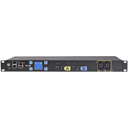 Eaton Metered Input rack PDU 1U L6-30P input 5.76 kW max 200-240V 24A 10 ft cord Single-phase EMIT04-10