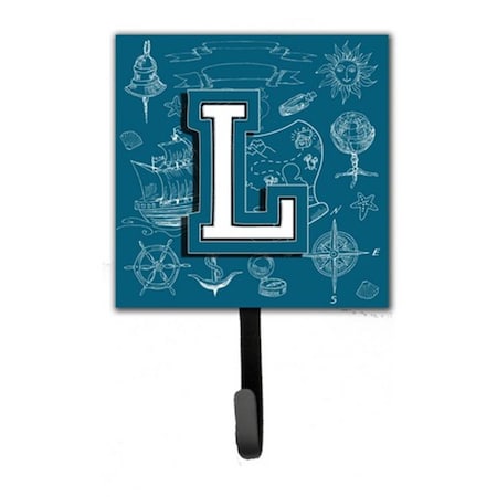 Carolines Treasures Letter L Sea Doodles Initial Alphabet Leash and Key Holder CJ2014-LSH4