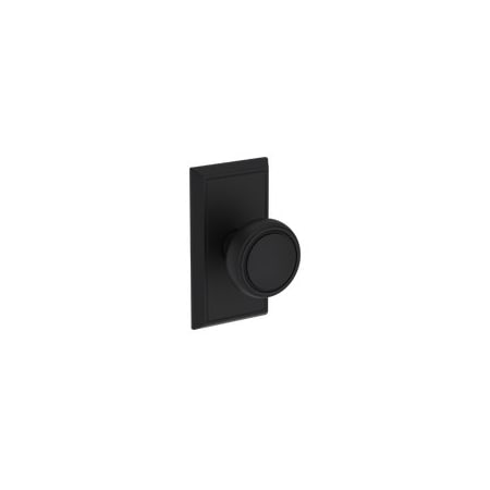 Baldwin Residential Door Knobs Passage Reversible Satin Black PSBREHFR190
