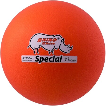 Champion Sports RS85NOR 8.5 in. Rhino Skin Ball; Neon Orange RS85NOR