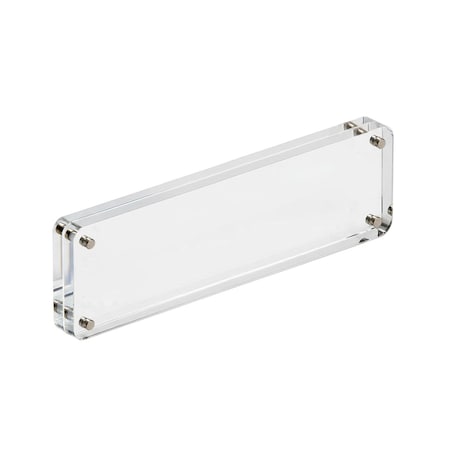Azar Displays Acrylic Magnetic Photo Frame Block 3" x 11" Vertical/Horizontal 104430-RND-GS