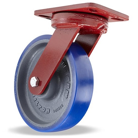 Hamilton Kgpnls Plt Cstr, Swl, Ply, 8 in, 1200 lb, Blu S-ZFHS-8SPB
