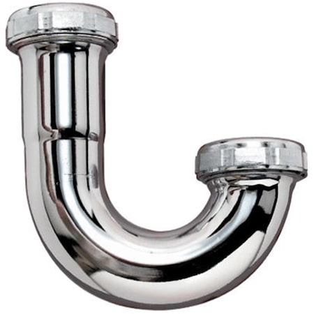 Protectionpro 10454SN 1.5 in. Satin Nickel Sink Trap J Bend PR844059