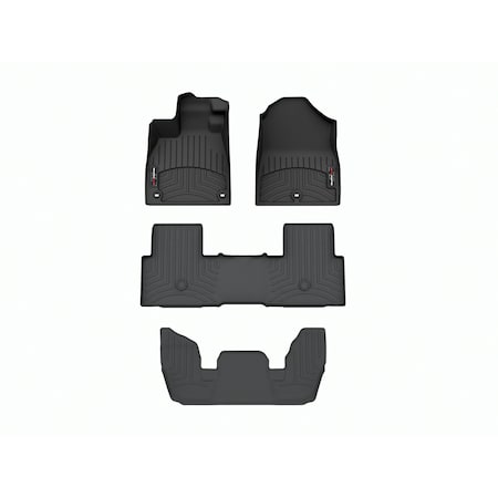 Weathertech Black, Front, rear, and rear Floorliners 441796-1-2-4416693