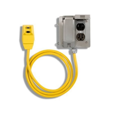 Southwire Cord, GFCI 12/3 6FT Right Angle Quad Box 14880003-3