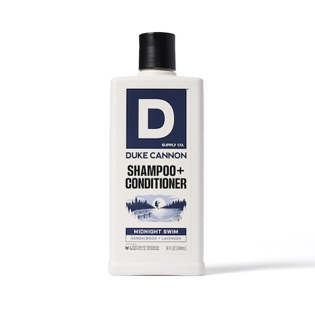 Duke Cannon Midnight Swim Sandalwood + Lavender Scent Shampoo Plus Conditioner 14 oz 1 pk HC21-MNTS14