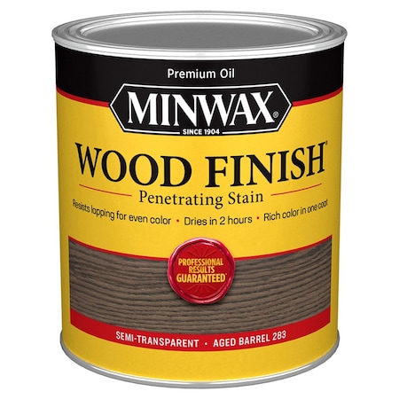 Minwax 1 Qt Minwax 70105 Aged Barrel Wood Finish Penetrating Oil-Based Wood Stain 70102