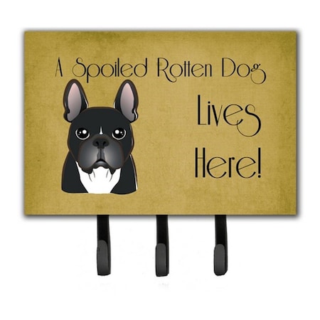 Carolines Treasures French Bulldog Spoiled Dog Lives Here Leash and Key Holder BB1475TH68