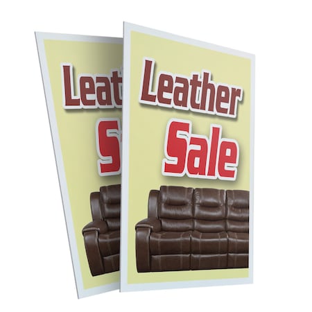 Signmission Leather Sale, Plastic Signs Only 24 Inch x 36 Inch, Corrugated Plastic, 2PK CSB-2436-2PACK-Leather Sale