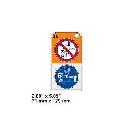 Skyjack REPLACEMENT DECAL, DEPLOY MAINTENANCE 172928