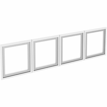 Lorell Wall-Mount Hutch Frosted Glass Door, 3 Doors, Fits 60" Essentials Wall-Mount Hutch, PK3 LLR59711