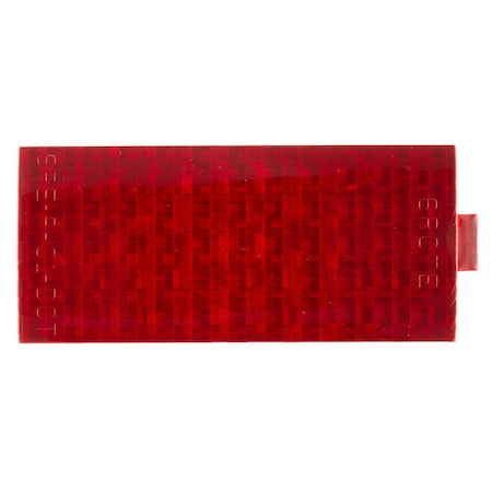 Grote Reflector, Red, Rectangular, 3-13/16" dia. 41152
