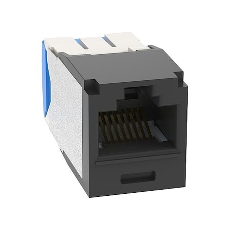 Panduit Jack Module, 18.29 mm H, Black, PK24 CJ6X88TGBL-24