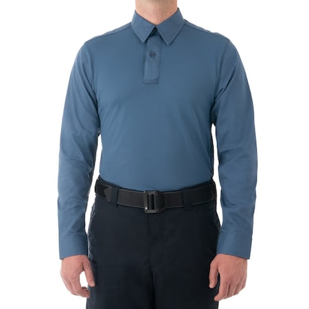 First Tactical Long Sleeve Shirt, 35% Cotton, 65% Polyester, Button, 0 Pocket(s), French Blue, 4XL 111015