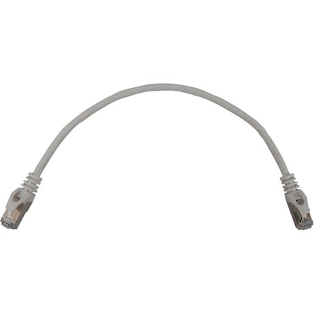 Eaton Tripp Lite Series Cat6a 10G Snagless Shielded Slim STP Ethernet Cable RJ45 M/M, PoE, White, 1 N262-S01-WH