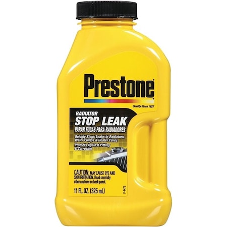 Prestone AS145Y Radiator Stop Leak, 11 oz Bottle, Slurry, Slight Azole AS145R-6