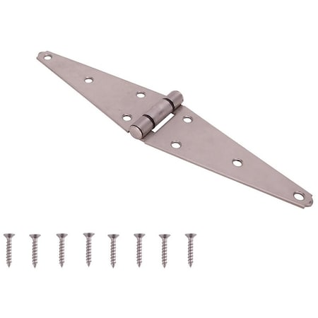 Prosource Heavy Duty Strap Hinge, 2.6 mm Thick Leaf, Brushed Stainless Steel, 180 Range of Motion HSH-S06-C2PS