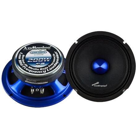 Audiopipe 6 in. 200W Max Low Mid Frequency Loudspeaker APMB628PM