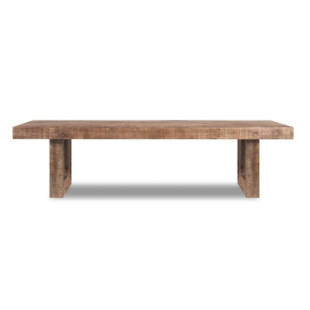Homeroots Solid Mango Wood Dining Bench 379813