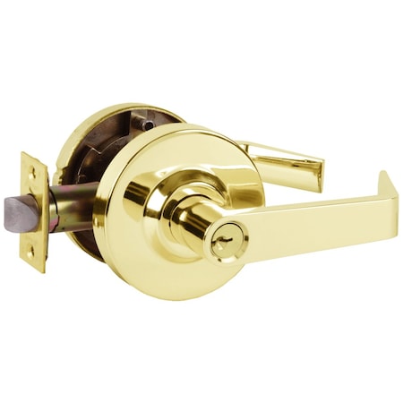 Arrow Lock Grade 2 Cylindrical Lock, Storeroom Function, Key in Lever Cylinder, Rigid Sierra Lever, 3-11/32in MLX12-SR-03
