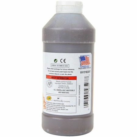 Crayola Washable Finger Paint, Brown CYO551316007
