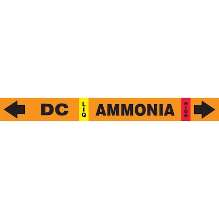 Accuform IIAR SELFSTICK AMMONIA PIPE MARKER RAK102T