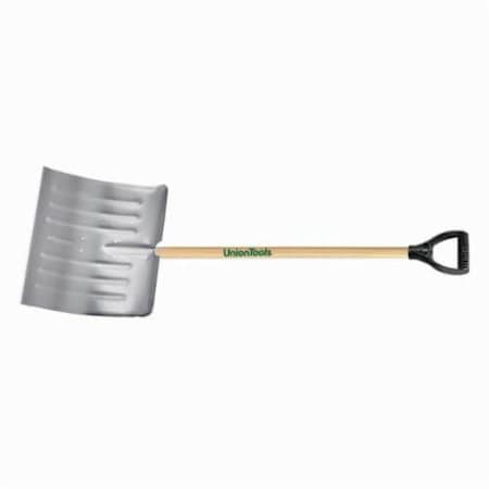 Uniontools Snow Shovel, 14-1/2 in H x 18 in W, Aluminum Blade 1640400