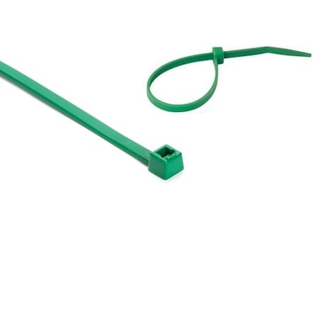 Detectamet Cable Tie, 390 mm L, Green, Nylon, 100 PK 800-CT06-S126-X39
