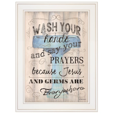 Homeroots Bathroom Humor 1 White Framed Print Bathroom Wall Art 404852