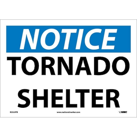 Nmc Notice Tornado Shelter Sign N355PB