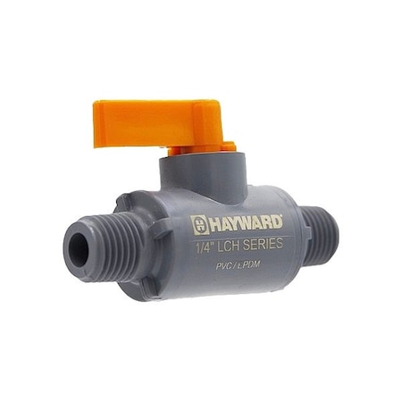 Hayward Flow Control Manual Two-Way Ball Valve, PVC, Male LCH1025AMME0000