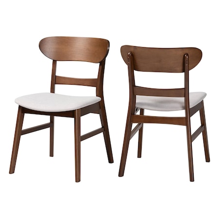 Baxton Studio Everwood 2-Piece Dining Chair Set 268-2PC-14657-ZORO