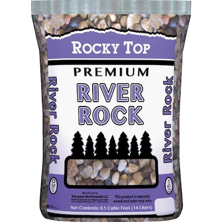 Rocky Top 0.5 Cu. ' 1-1/4'' River Rock 47 Lb. WRT00010