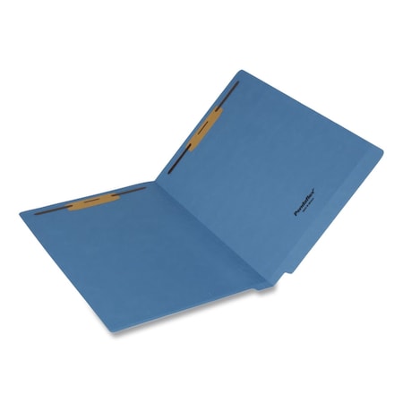 Pendaflex Colored Reinforced End Tab Fastener Folders, Straight Tab, Exp 0.75", 2 Fasteners, Legal, Blue, 50PK 1007058