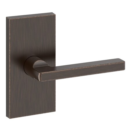 Baldwin Full Dummy Square Lever and Contemporary 5in Rose Venetian Bronze Finish FDSQUCFR112