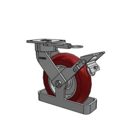 Albion Caster, Maintenance-Free, 8x2, 28AX08228S01LFBKTO 28AX08228S01LFBKTO