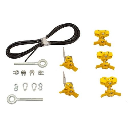 Kh Industries Stretch Wire Festoon Rope Kit, 20ft For Large Round Cable (.66in-1.00in) FTSW-RL-KIT20