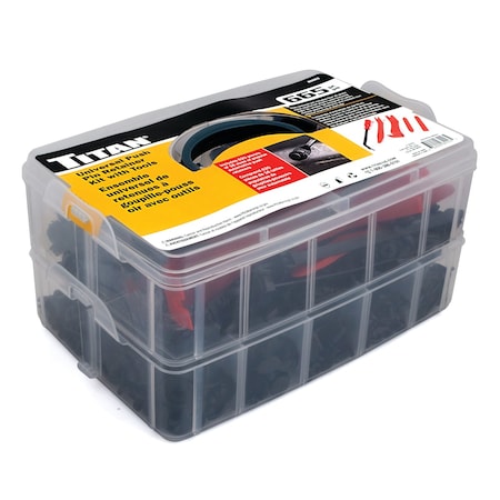 Titan 665 Pc. Car Retainer Push Clips Kit 85553