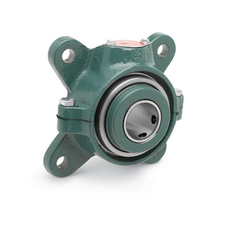 Dodge Industrial Double Interlock Flange Bearing, 4-Bolt, Ductile Iron Non-Expansion 023431 F4B-DI-115R
