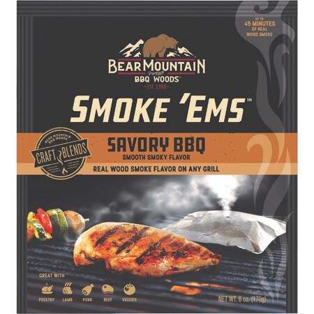 Bear Mountain Bbq Savory Smoke ems 6 Oz. Smoking Chips FP03