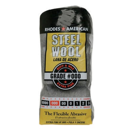 Homax Number 000 Steel Wool, 12PK 1361047