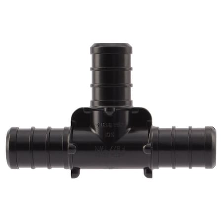 Sharkbite Pipe Tee, 1/2 in, Barb, Polymer, Black, 200 psi Pressure, 5/PK UP362A5